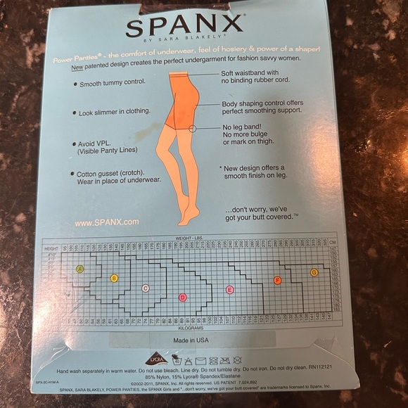 NEW Spanx Power Panties Performance Underwear Shapewear Size G Color Black - Picture 4 of 5